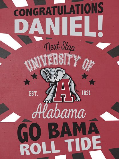 Future College University Congratulations Sign - Full Color Yard Sign w/ Stand